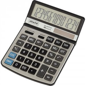 Полноразмерный настольный калькулятор Attache CA-1217T (689479)