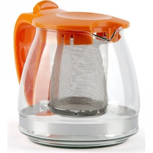 Стеклянный заварочный чайник Barouge BF-502(700мл.)оранжевый (BF-502 700 мл/оранжевый/чайник)