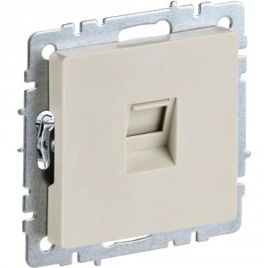 Компьютерная розетка rj45 Iek Brite РК10-БрКр (BR-K10-1-K10)