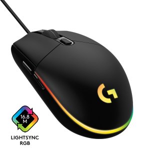 Мышь проводная Logitech G102 LightSync чёрный (910-005802)