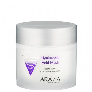 Суперувлажняющая крем-маска для сухой и зрелой кожи ARAVIA Professional Крем-маска с эффектом супер увлажнения Hyaluronic Acid Mask (Объем 300 мл) (9204)