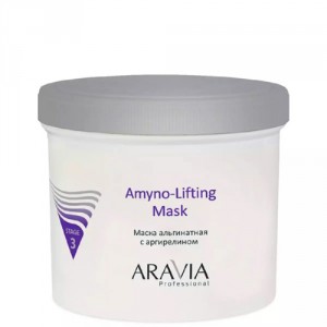 Альгинитная маска для увлажнения и оказания лифтингового эффекта ARAVIA Professional Маска альгинатная с аргирелином Amyno-Lifting (Объем 550 мл) (9204)