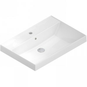 Раковина KERAMA MARAZZI Cubo 70 CU.wb.70 Белая глянцевая