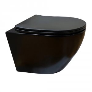 Унитаз Cerutti SPA Sella Aria MB CT9160 подвесной Черный матовый с сиденьем Микролифт