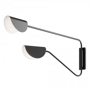 Настенный светильник Maytoni Modern Mollis MOD126WL-02B Черный