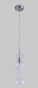 Подвесной светильник Crystal Lux Iris SP1 A Transparent Прозрачный Хром (IRIS SP1 A TRANSPARENT)