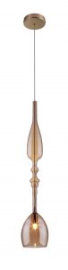 Подвесной светильник Crystal Lux Lux new SP1 C Amber Янтарный Золото (LUX NEW SP1 C AMBER)