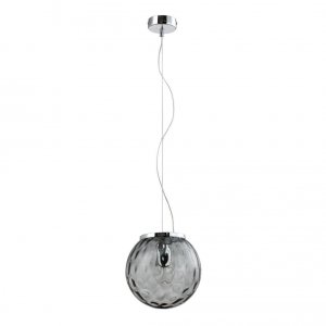 Подвесной светильник Crystal Lux Mayo SP1 D200 Chrome Blue Голубой Хром (MAYO SP1 D200 CHROME/BLUE)