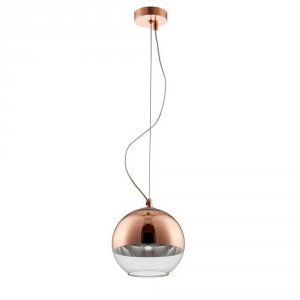 Подвесной светильник Crystal Lux Woody SP1 D200 Copper Прозрачный Медь (WOODY SP1 D200 COPPER)