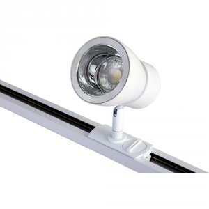 Трековый светильник Crystal Lux CLT 0.31 009 WH-CH Белый Хром