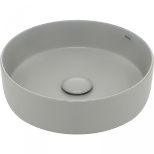 Раковина накладная AQUAme 36x36 светло-серая матовая (AQM5012MFG)