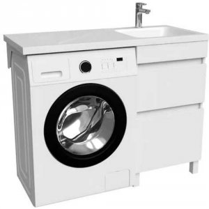 Правая напольная тумба для стиральной машины IDDIS Optima Home 110 R OPH11RBi95K Белый