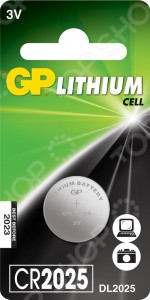Элемент питания GP Batteries CR2025-7C1