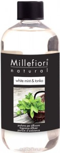 Диффузор Millefiori Milano Сменный блок White Mint & Tonka (Объем Рефилл 250 мл) (7REMWT)