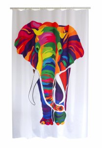 Штора для ванных комнат Ridder Elephant 180х200 4108300 цветная