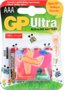 Элемент питания GP Batteries 24AUGL-2CR4 «Подари жизнь»