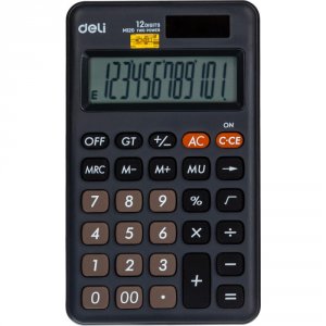 Настольный компактный калькулятор DELI em120 (1552689)