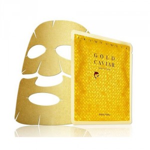 Тканевая маска из золотой фольги Holika Holika Prime Youth Gold Caviar Gold Foil Mask (Объем 25 мл) (6235)
