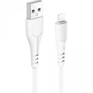 Дата кабель для Lightning 8-pin More Choice K22i USB 2.4A для Apple 8-pin 1м (White)