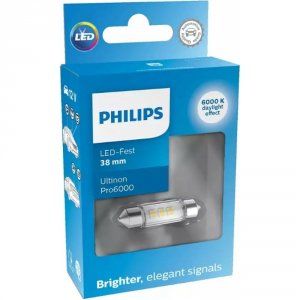 Автолампа Philips C5W, SV8.5/8 (11854CU60X1)