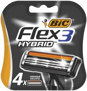 Сменный кассеты для бритвы BIC Сменные кассеты для бритья 3 лезвия Hybrid 3 Flex (MPL191466)