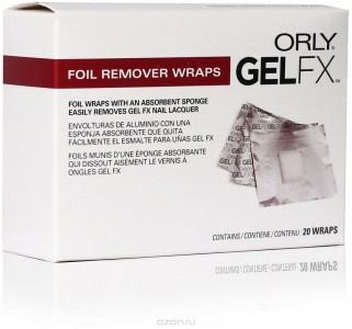 Средства для снятия лака ORLY Gel FX Foil Remover Wraps (Объем 20 шт) (6869)