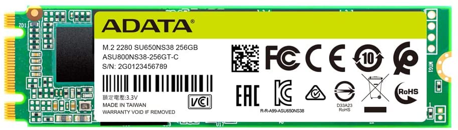 Твердотельный накопитель ADATA Ultimate SU650 (ASU650NS38-256GT-C)