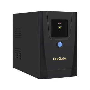 Источник бесперебойного питания Exegate UNB-1000.LED.AVR.1SH.2C13 (EX292781RUS)