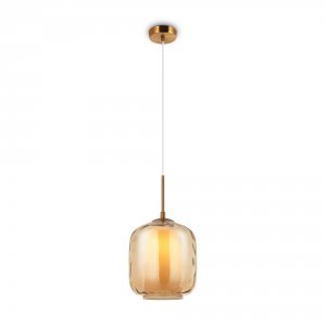 Подвесной светильник Maytoni Modern Dolce MOD001PL-01BS Янтарный Латунь