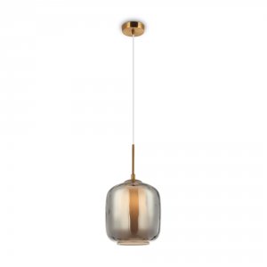 Подвесной светильник Maytoni Modern Dolce MOD001PL-01GR Дымчатый Латунь