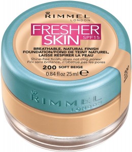 Тональная основа Rimmel Fresher Skin SPF15 200 (Цвет 200 Soft Beige variant_hex_name EBBA90) (6547)
