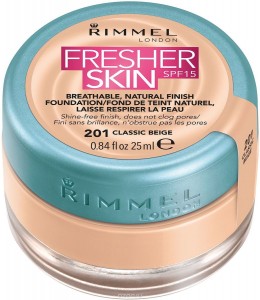 Тональная основа Rimmel Fresher Skin SPF15 201 (Цвет 201 Classic Beige variant_hex_name E7B58A) (6547)