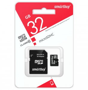 Карта памяти Smartbuy 32GB microSDHC Class10