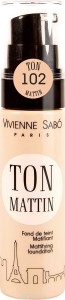 Тональная основа Vivienne Sabo Fond de Teint Matifiant Ton Mattin 102 (Цвет 102 Золотисто-бежевый variant_hex_name E3B6A3) (6680)