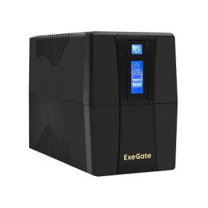 Источник бесперебойного питания Exegate ULB-1000.LCD.AVR.2SH (EX292791RUS)