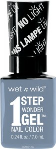 Лак для ногтей Wet n Wild 1 Step WonderGel™ Nail Color 729A (Цвет 729A Peri-wink-le of an Eye variant_hex_name 919DCD) (6868)