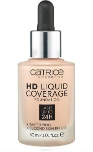 Тональная основа Catrice HD Liquid Coverage Foundation 010 (Цвет 010 Light Beige variant_hex_name EBC3A7) (1444)