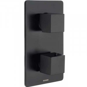 Смеситель для душа BOSSINI Cube Z00061.073 с термостатом Черный матовый