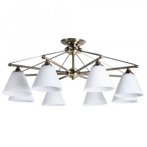 Светильник потолочный Arte Lamp Copter A3208PL-8AB Белая Античная бронза