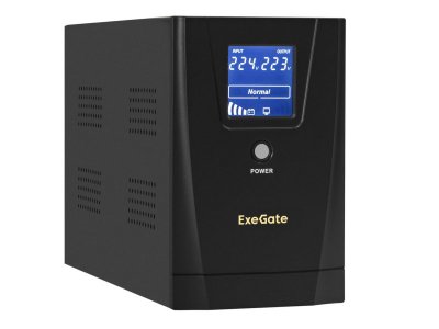 Источник бесперебойного питания Exegate LLB-2000.LCD.AVR.4C13.RJ.USB (EX292631RUS)