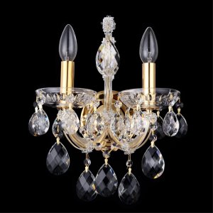 Настенный светильник Crystal Lux Isabel AP2 Gold Transparent Прозрачный Золото (ISABEL AP2 GOLD/TRANSPARENT)