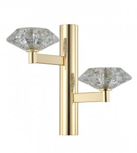 Настенный светильник Crystal Lux Rebeca AP2 Gold Прозрачный Золото (REBECA AP2 GOLD)
