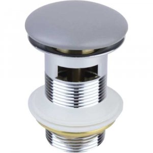 Донный клапан Bronze De Luxe 1002/1GR click-clack Серый