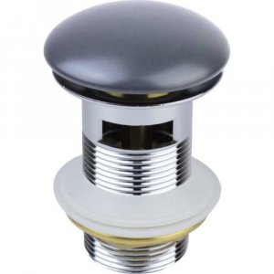 Донный клапан Bronze De Luxe 1002/1DGM click-clack Темно-серый