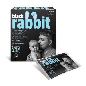 Подгузники Black Rabbit Подгузники на липучках, 6-11 кг, M (MPL068085)