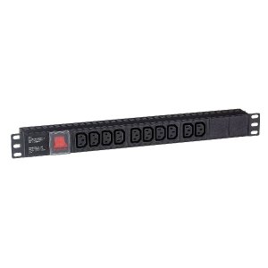 Блок розеток Exegate ServerPro PDU-19H001 Al-10С13-C14-SW (С14280859)