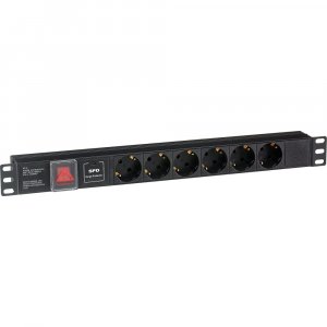 Блок розеток Exegate ServerPro PDU-19H607 Al-6S-C14-SW-SPD1 (SPD1280832)