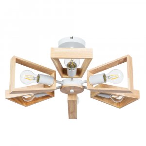 Люстра Arte Lamp Brussels A8030PL-6WH Светлое дерево Белая