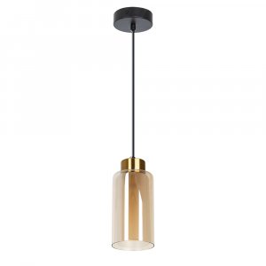 Подвесной светильник Arte Lamp Leo A7027SP-1BK Янтарный Черный