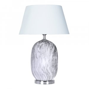 Настольная лампа Arte Lamp Sarin A4061LT-1CC Белая Серая Хром